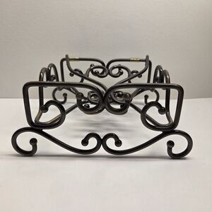 Princess House Fantasia Ornate Bronzed Metal Napkin Holder - Fancy But Heavy